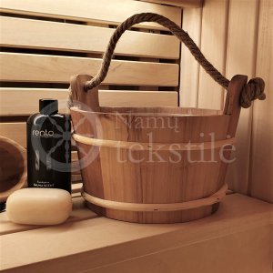 Sauna bucket 4 L with rope
